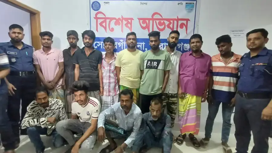 সোনারগাঁয়ে বিশেষ অভিযানে বৈষম্যবিরোধী মামলার আসামিসহ গ্রেপ্তার ১৩
