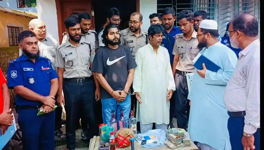 মেহেরপুরে ইয়াবাগাঁজা গুলি ও নগদ টাকাসহ পিতা-পুত্র আটক