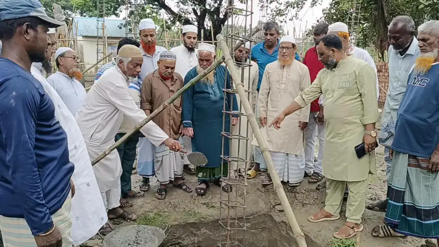 ঐতিহাসিক কাইকারটেক হাটে উন্নয়নের ছোঁয়া, শুরু হলো নির্মাণকাজ