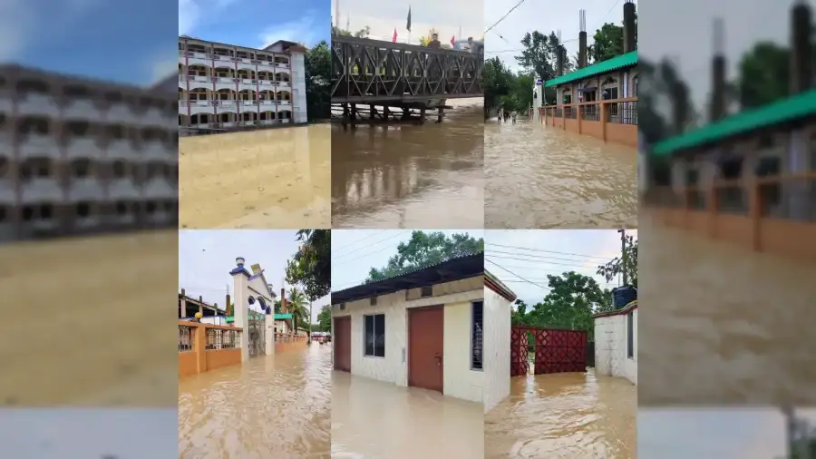 খাগড়াছড়িতে ভারী বৃষ্টিতে বন্যা, হাজার পরিবার পানিবন্দি