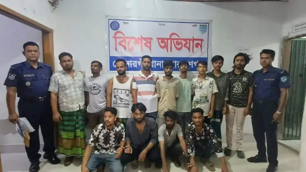 সোনারগাঁয়ে বিশেষ অভিযানে ১৪ আসামি গ্রেপ্তার